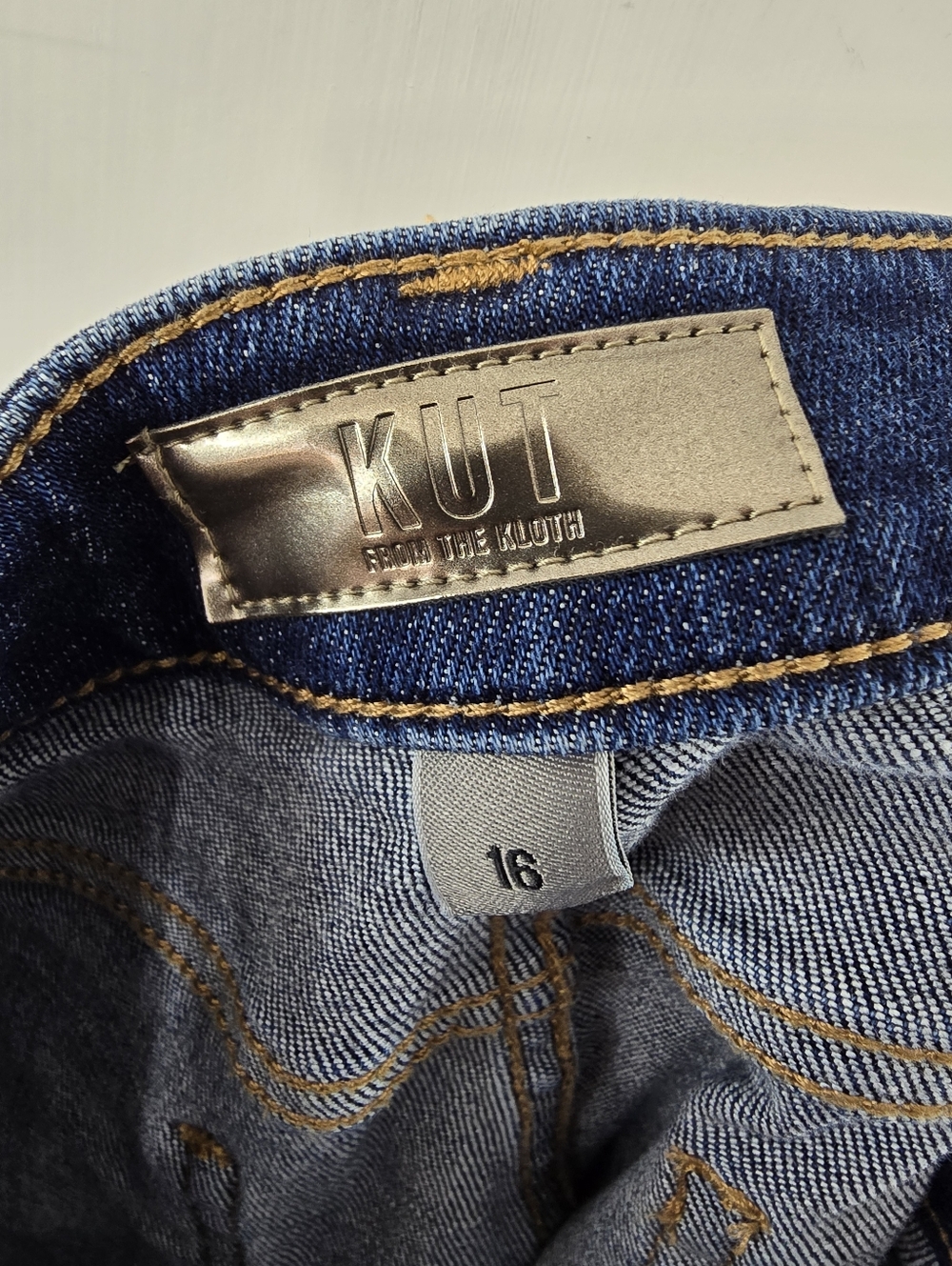 Kut From The Kloth Catherine Fab Ab Boyfriend High Rise Waist Denim Jeans Sz 16 - Picture 8 of 12